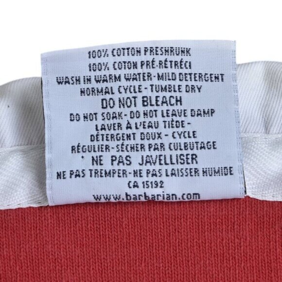 Barbarian Rugby Wear Wales Long Sleeve Striped Red Polo Athletic XXL - Picture 6 of 8
